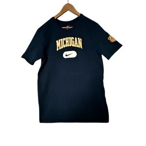 Nike Men's Navy Michigan Short Sleeve Tee